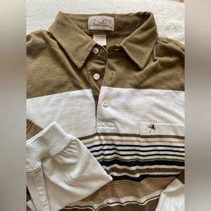 Arnold Palmer collard stripped polo long sleeve